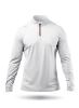 Picture of Mens UVActive High Collar 1/4 Zip Top - White