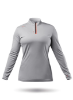 Picture of Womens UVActive High Collar 1/4 Zip Top - Grey