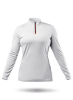 Picture of Womens UVActive High Collar 1/4 Zip Top - White