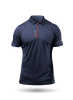 Picture of Mens UVActive Zip Sports Polo - Navy