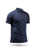 Picture of Mens UVActive Zip Sports Polo - Navy