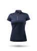 Picture of Womens UVActive Zip Sports Polo - Navy